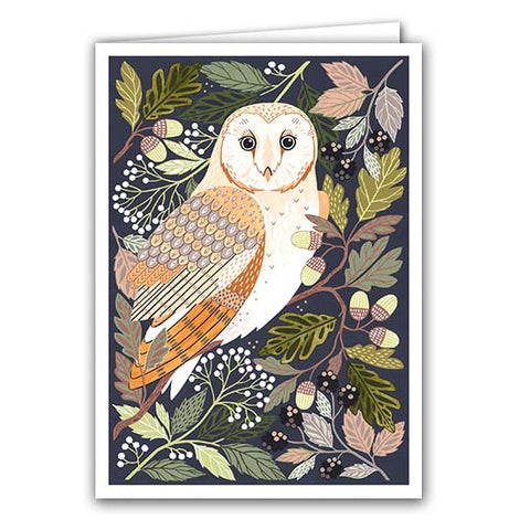 Barn Owl Greetings Card