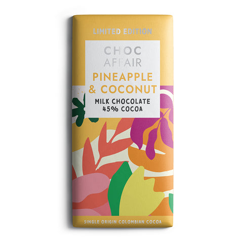 Pineapple and Coconut Milk Chocolate Bar