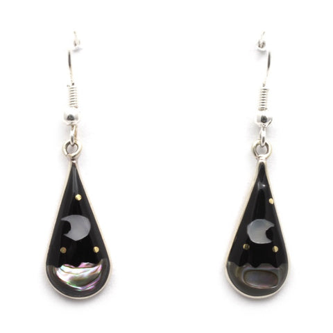 Small Cosmic Teardrop Earrings