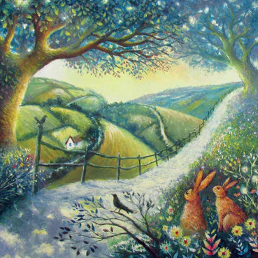 Valley Walk Art Greetings Card