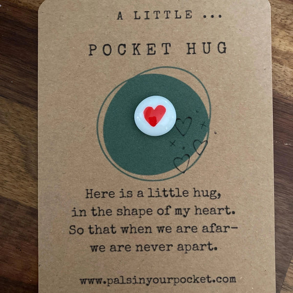 Pocket Hug Heart Rock For Long Distance & Separation