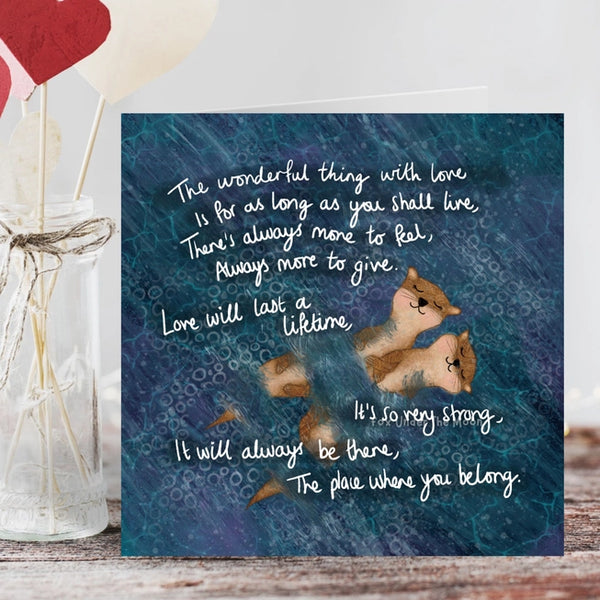 Love Foiled Greetings Card