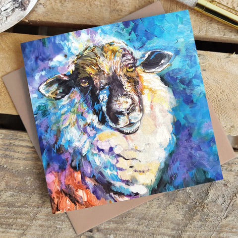 Abigail Sheep Greetings Card