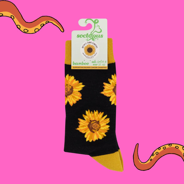 Sunflower Heads Bamboo Socks