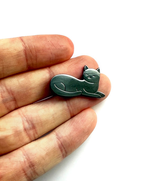 Black Cat Enamel Pin