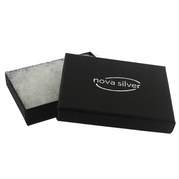 Black rectangular product with 'nova silver' branding on a white background