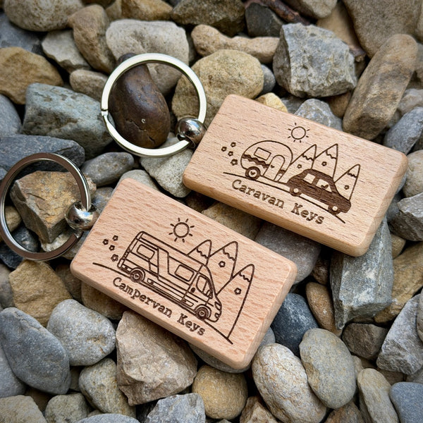 Caravan Keys Wooden Keyring