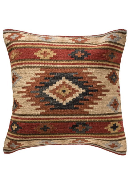 Large Kashi Kilim Handloom Indian Cushion Cover