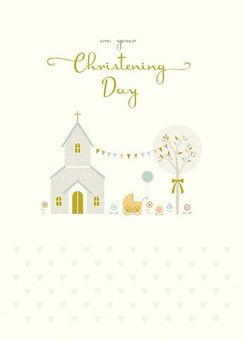 On Your Christening Day Greetings Card