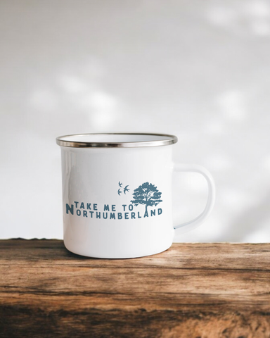 Take me to Northumberland - Enamel Camping Mug