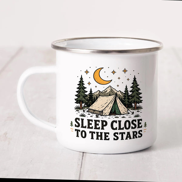 Close to the Stars Enamel Mug
