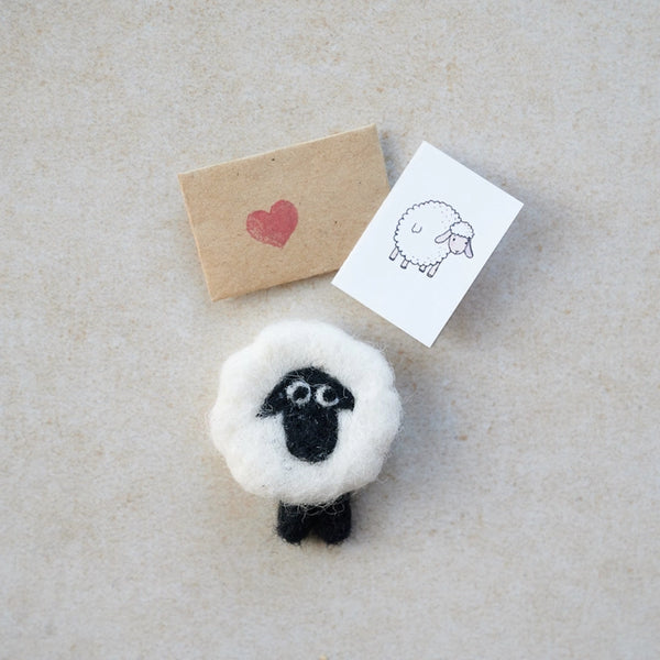 Ewe's Lovely Mum Wool Felt Sheep in a Matchbox