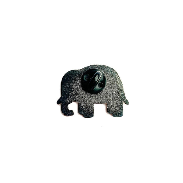 Black bear-shaped button on a white background