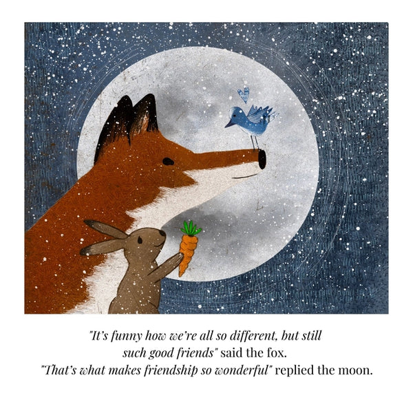 Fox under the Moon Paperback Book