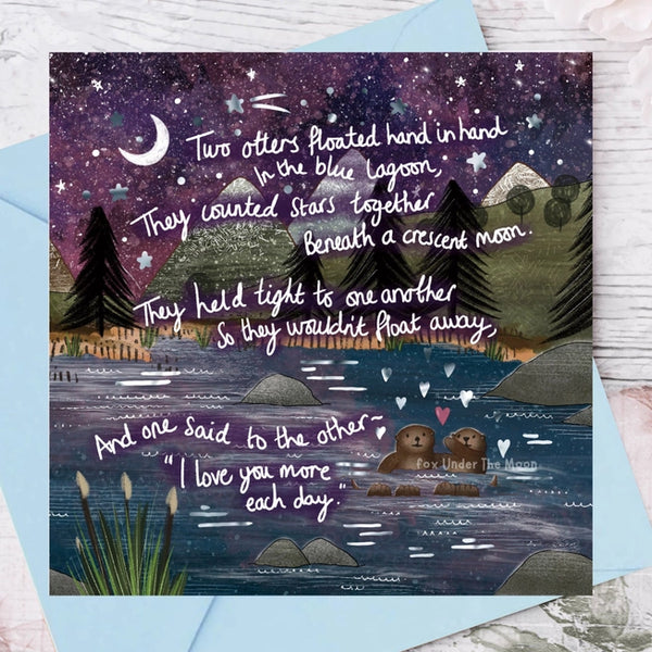 Hand in Hand Foiled Greetings Card