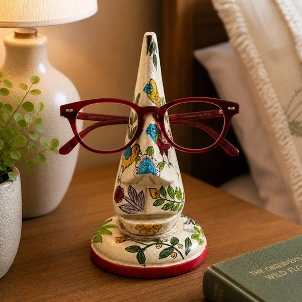 Spectacle Stand Handpainted Floral