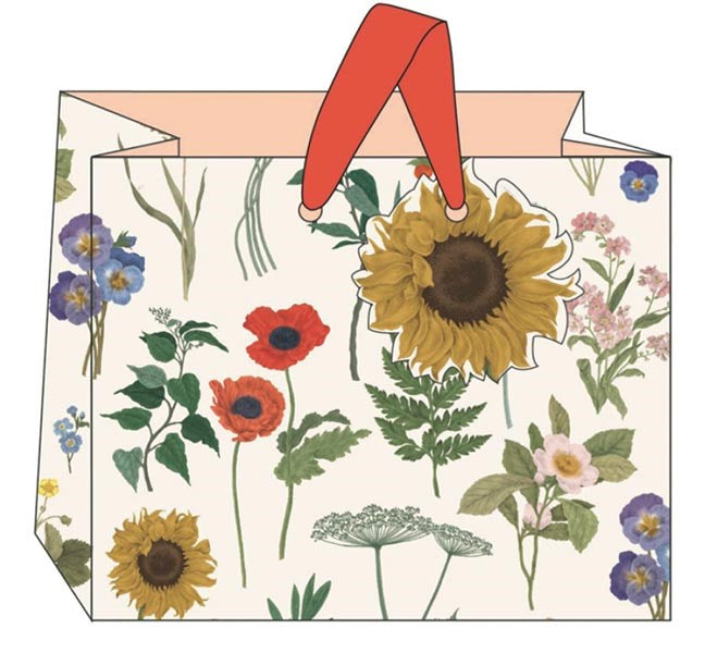 Sunflower Floral Medium Landscape Gift Bag