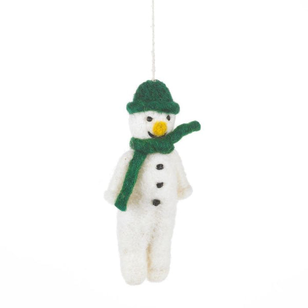 Mr Snowman Felt Decoration