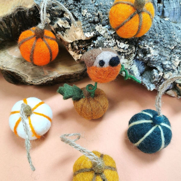 Pumpkin Felt Decorations