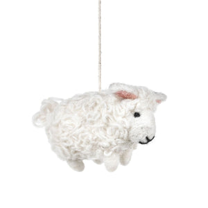 Barbara the Sheep Felt Decoration