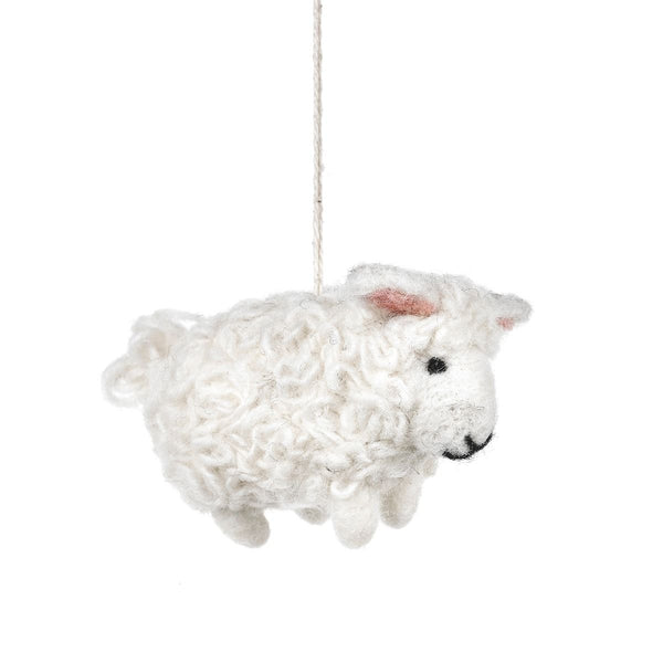 Barbara the Sheep Felt Decoration