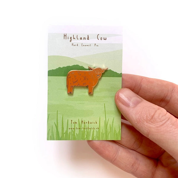 Highland Cow Enamel Pin