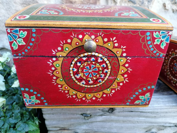 Set of 2 Handpainted Boxes