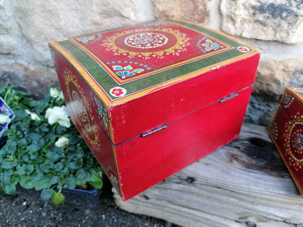 Set of 2 Handpainted Boxes