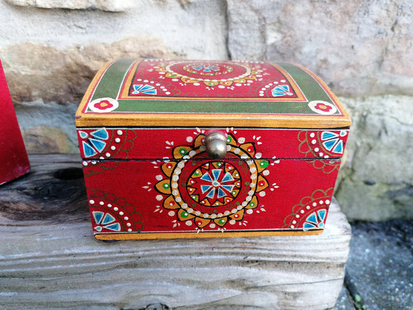 Set of 2 Handpainted Boxes