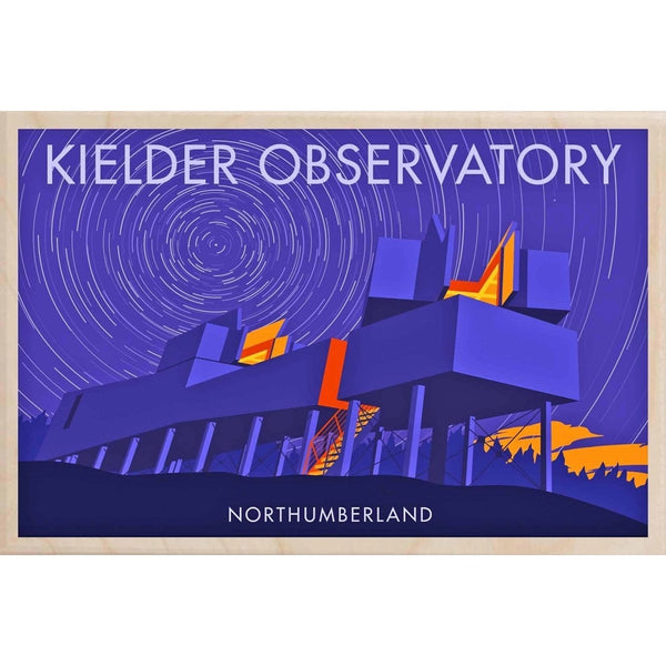 Kielder Observatory Eco-friendly Wooden Postcard
