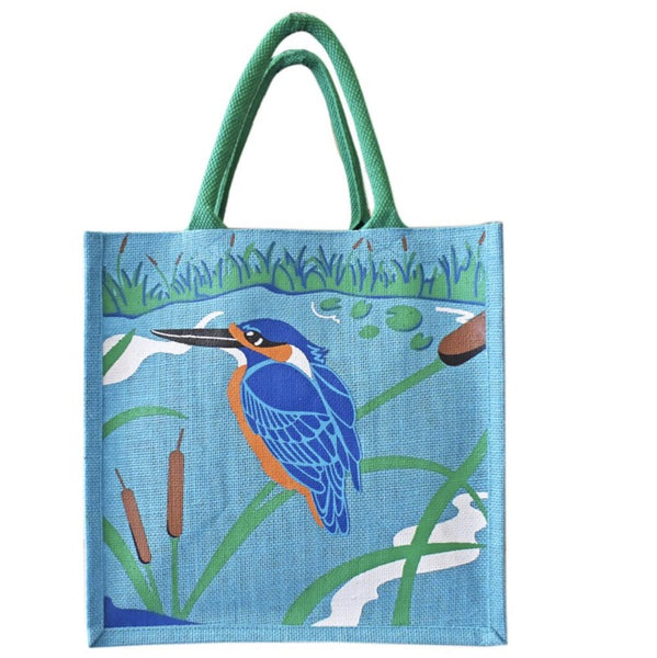 Kingfisher Jute Shopper Bag