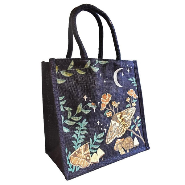 Moths Jute Shopper Bag