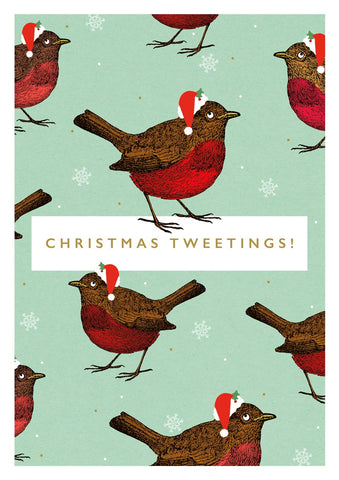 Christmas Tweetings Christmas Card