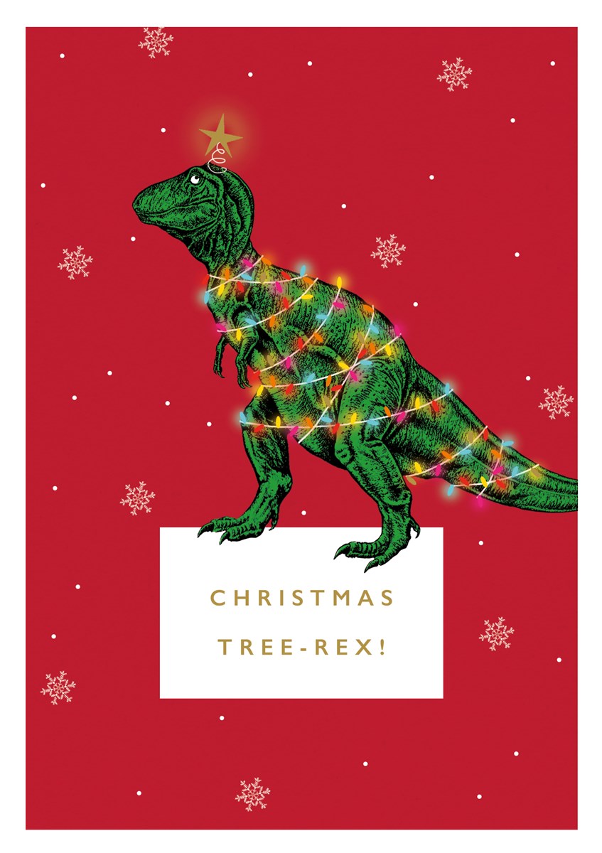 Christmas Tree-Rex Christmas Card