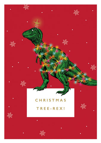 Christmas Tree-Rex Christmas Card
