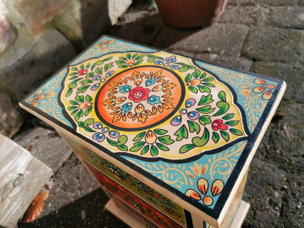 Hand Painted 3 Drawer Chest
