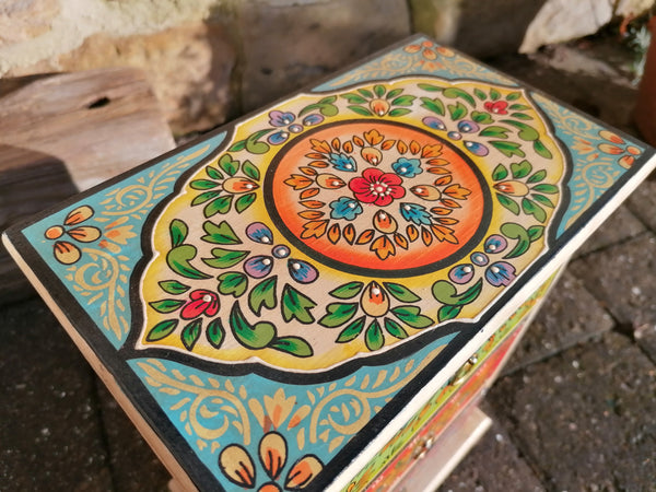 Hand Painted 3 Drawer Chest