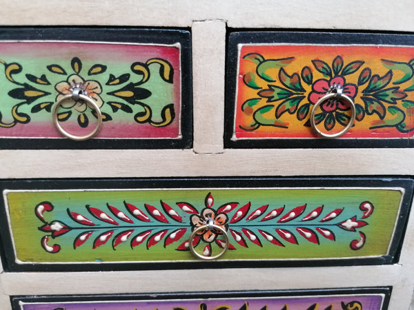 Hand Painted 7 Drawer Chest