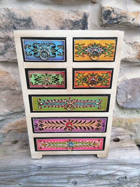 Hand Painted 7 Drawer Chest