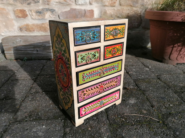 Hand Painted 7 Drawer Chest