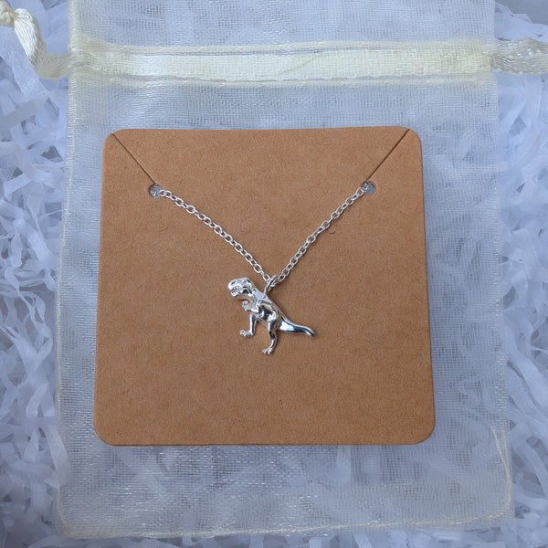 Dinosaur T-Rex Silver Pendant