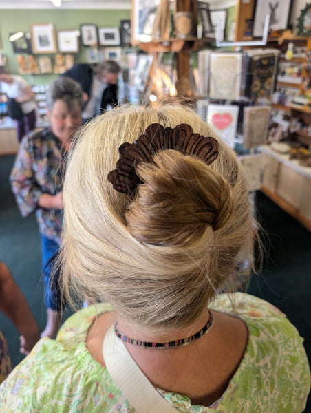 Wooden Hair Fork
