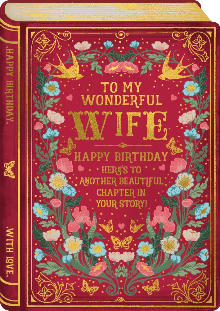 Wonderful Wife Birthday Day Card