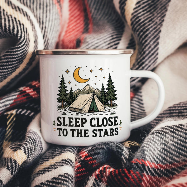 Close to the Stars Enamel Mug