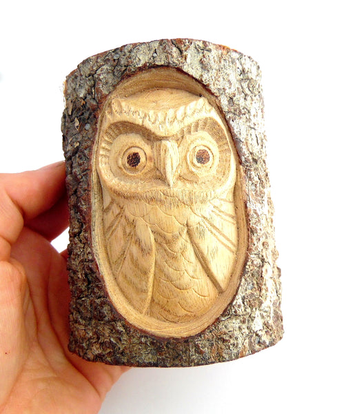 Small Carved Owl