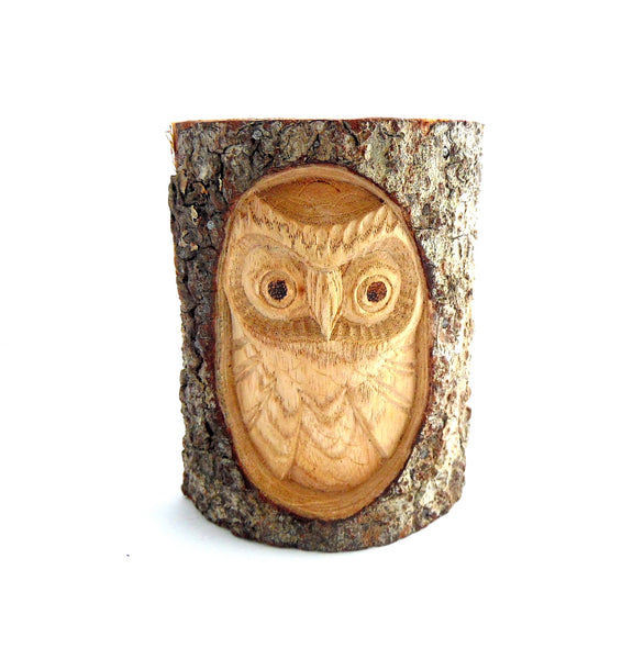 Small Carved Owl