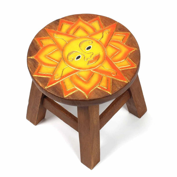 Sun Wooden Stool