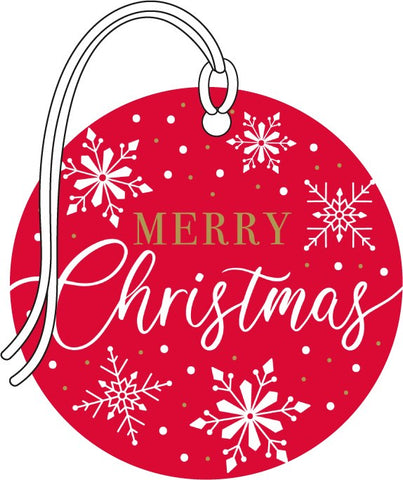 Merry Christmas Red Tags