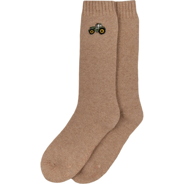 Tractor Embroidered Boot Socks