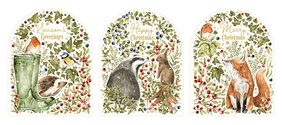 Countryside Christmas Trio Christmas Card Box